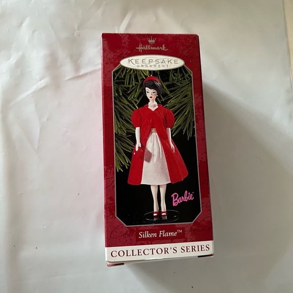 Vintage Silken Flame Barbie Doll Ornament Hallmark Ornament Vintage you Barbie - Picture 3 of 11